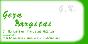 geza margitai business card
